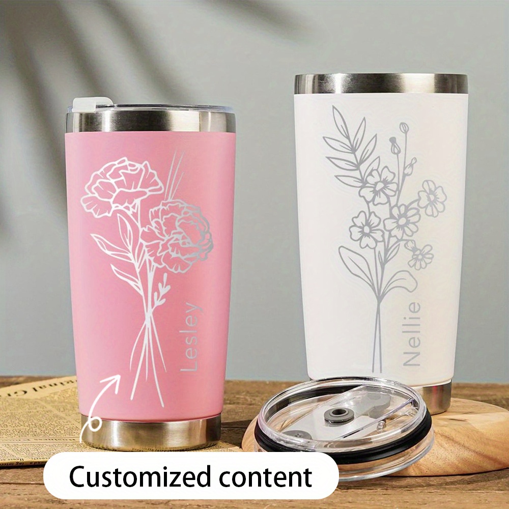 Coffee Tea Name - كوب قهوة للسفر معزول حراريًا من
