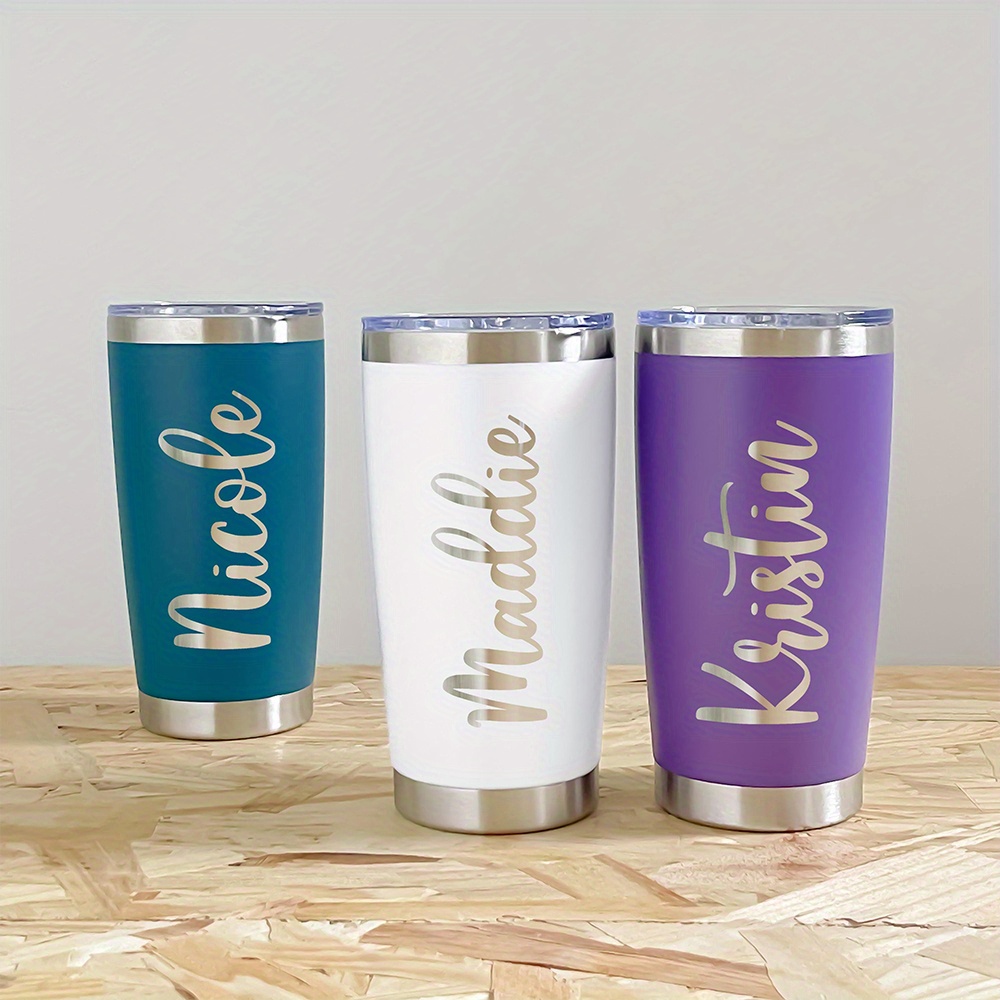 Coffee Tea Name - كوب سفر معزول من الفولاذ المقاوم