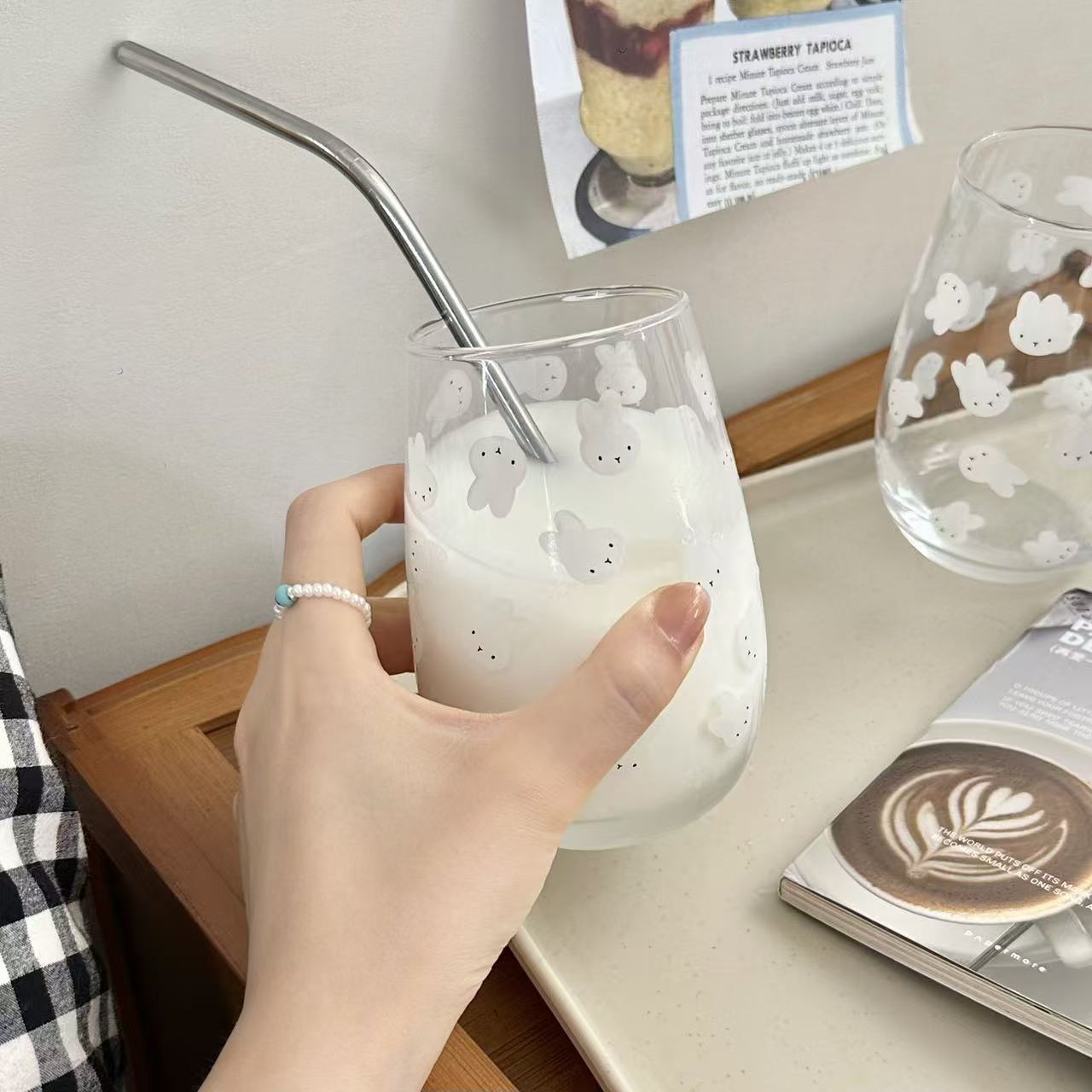 كوب زجاجي مطبوع عليه أرنب ميفي - مراجعة Coffee Tea & Espresso Appliances وسعره