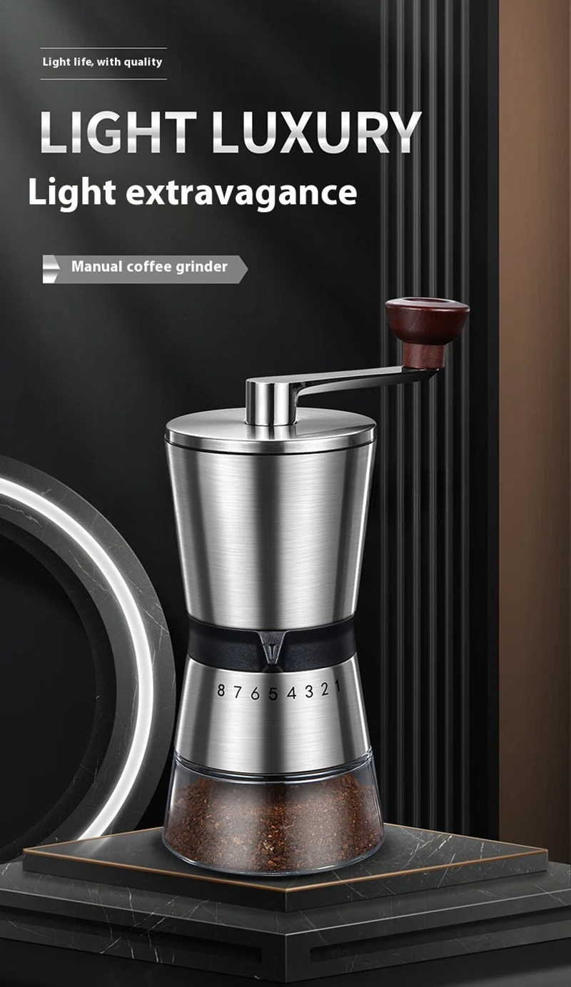 أدوات طحن القهوة المحمولة المن - مراجعة Burr Hand Grinder وسعره