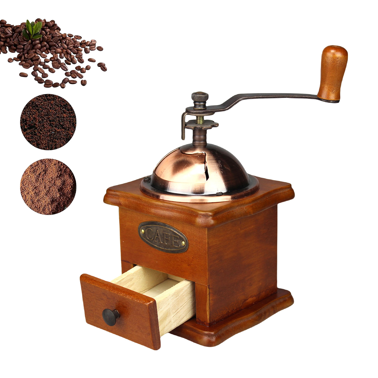 مطحنة قهوة يدوية عتيقة، مطحنة  - مراجعة Burr Hand Grinder وسعره